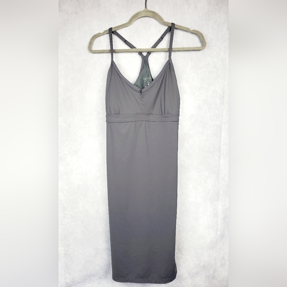 Athleta Grey Outdoor Workout Racerback Dress Size M #4 - Picture 2 of 11